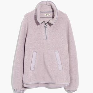 NWOT Madewell Quarter Zip Fleece Pullover